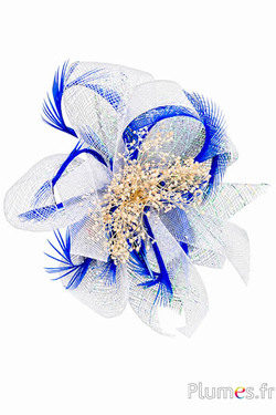 Sieraad gans - op clip - blauw